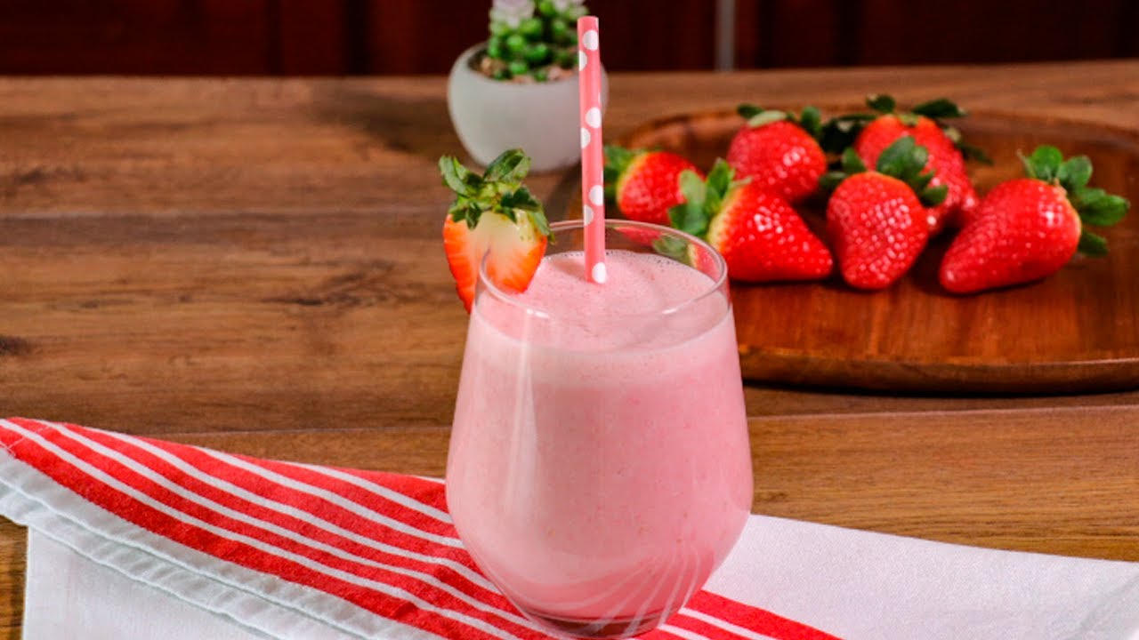 Como preparar batido de fresa y quinua receta fácil y rápido| COCINAR