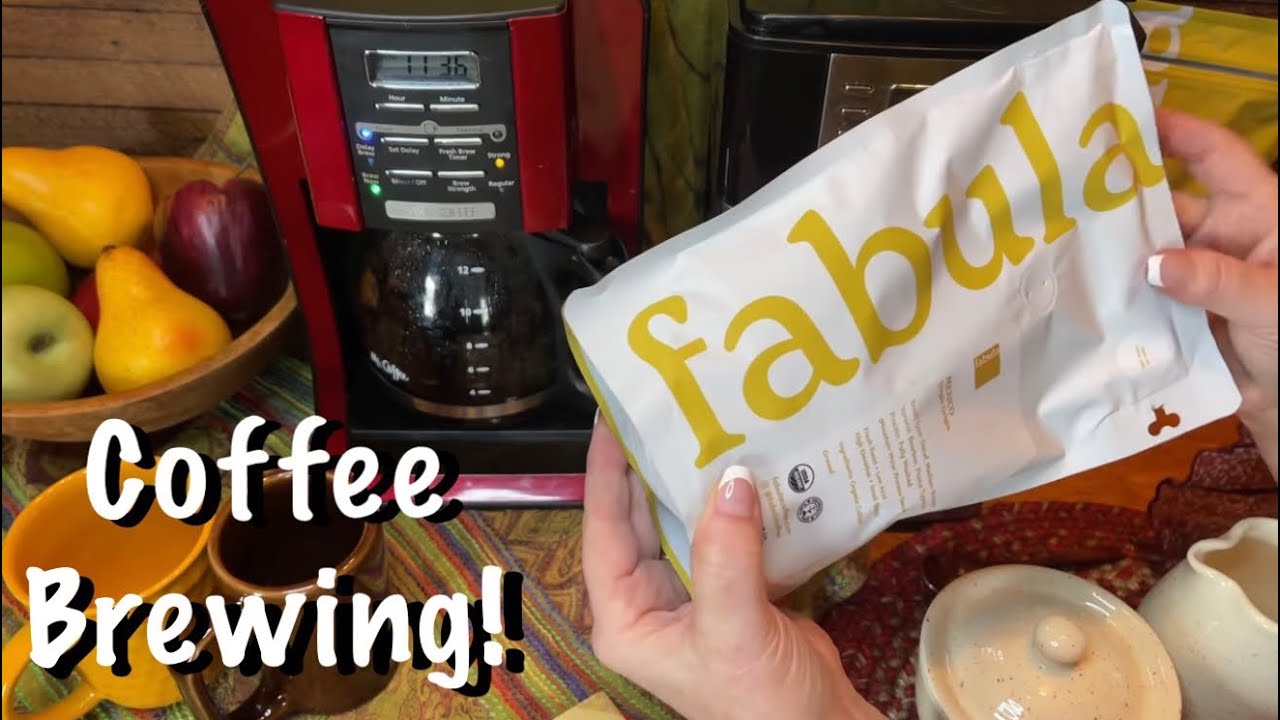 ASMR~Coffee Maker Brewing! (Soft Spoken only) Introducing Fabula Brand, Organic, low acid coffee!