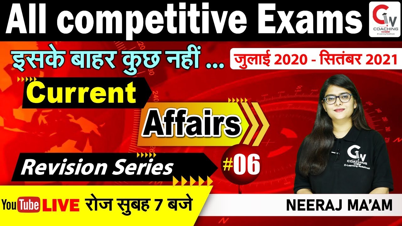 RAS Pre 2021 || Current Affairs Revision Classes || MCQs || By Neeraj Ma'am