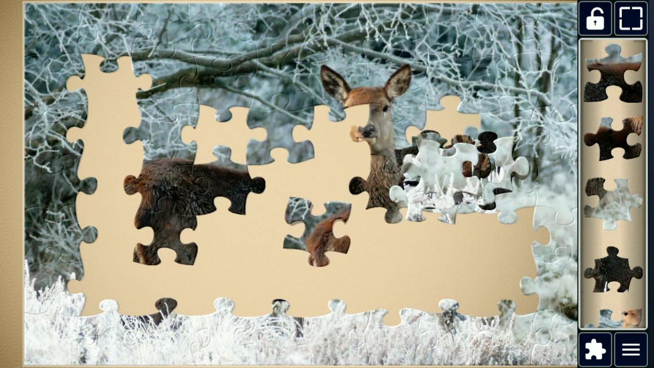 ❄️🦌Frosty Forest Deer❄️🦌 #viral #video #puzzle #deer @jigsawpuzzleworld280