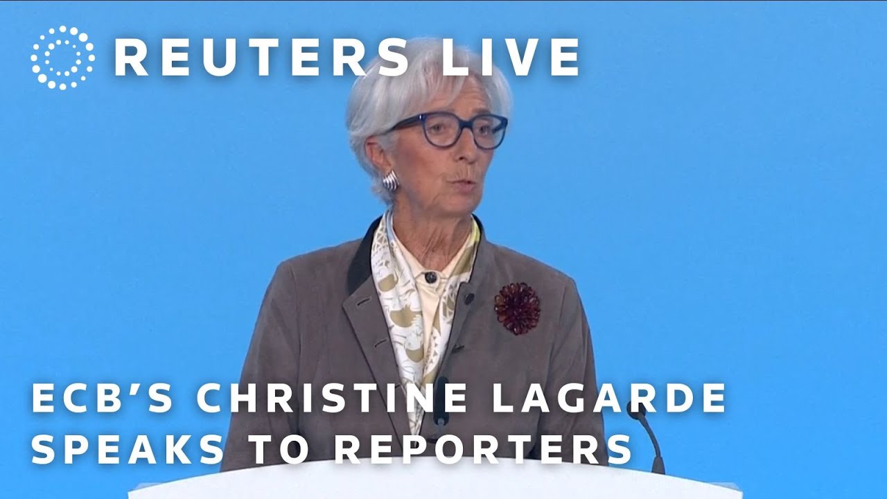 LIVE: European Central Bank President Christine Lagarde speaks to reporters