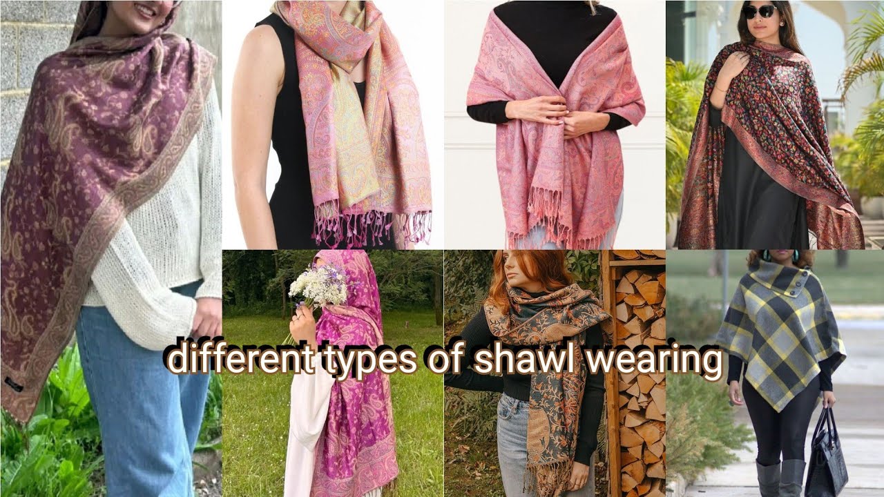 7 Different Ways to Style a Shawl for Women || #winterspecial #winter #shawl #চাদর