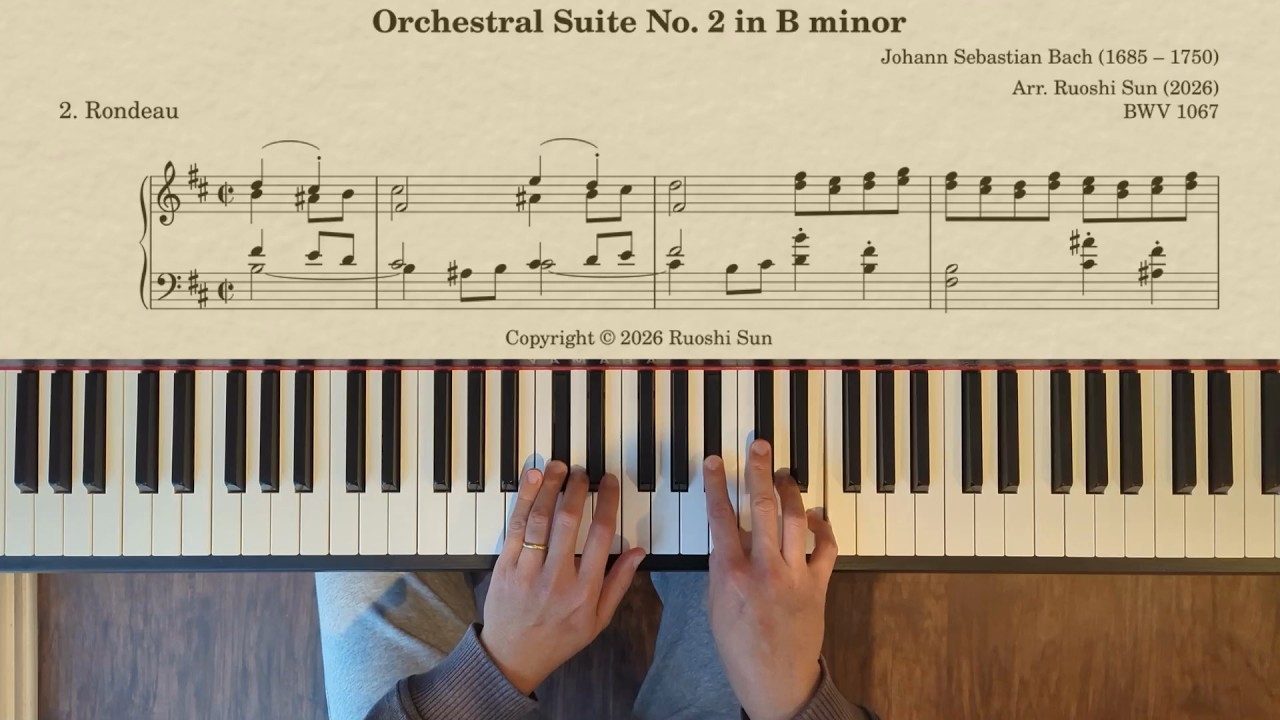 Orchestral Suite No. 2 in B minor, BWV 1067: 2. Rondeau (piano transcription)
