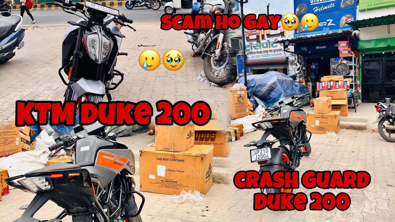 KTM DUKE 200 | Crash Guard 🥹 | MRSN RIDER