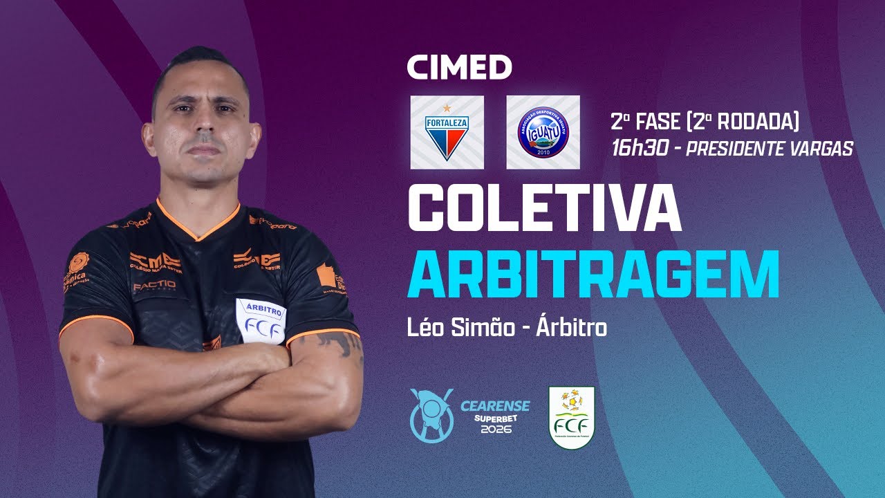 COLETIVA ARBITRAGEM CEARENSE SUPERBET 2026 - LÉO SIMÃO