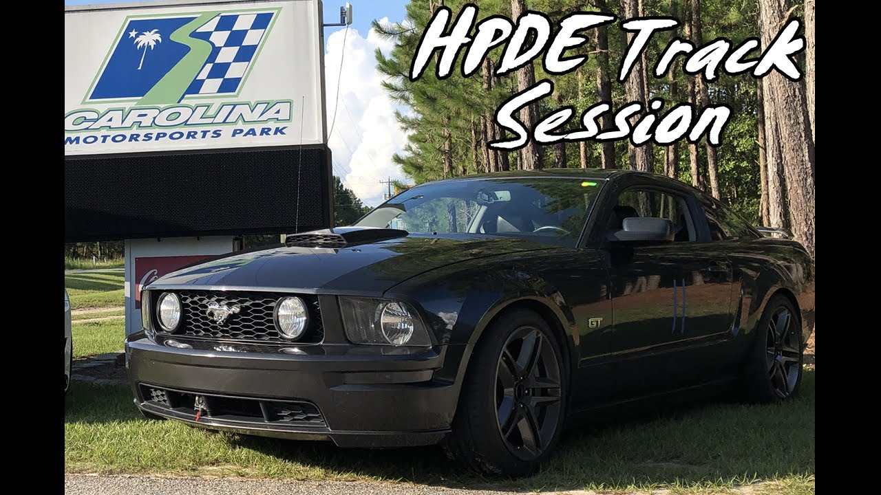 Ford Mustang Raw Track Session | HPDE Carolina Motorsports Park