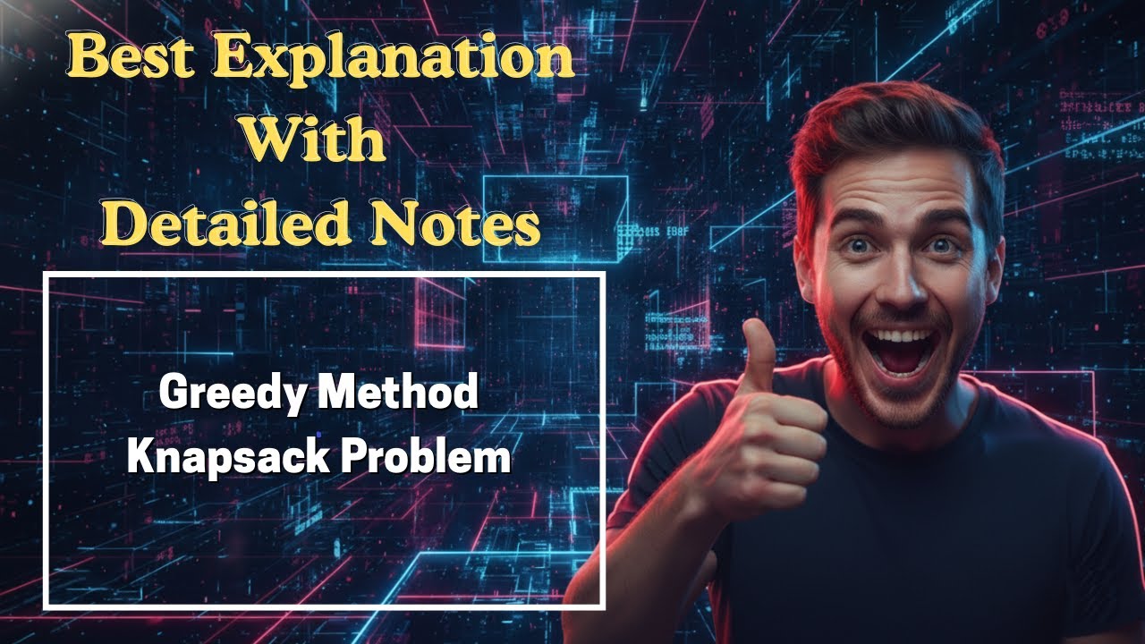 [360] Greedy Method Knapsack Problem (Design & Analysis of Algorithms)