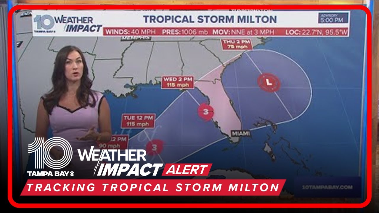 Tracking the Tropics: Tropical Storm Milton expected to become Cat 3 hurricane