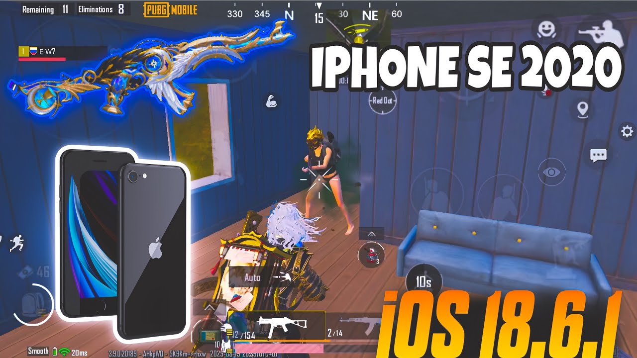 Update 3.9 🔥 ⚔️ How Fast iOS 18.6.1 On iPhone SE 2020 PUBG Test!! In 2025! | Stable 60fps! 🔥⚔️