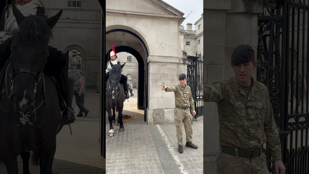 WATCH THE SOLDIER STAND FIRM: TOURISTS TEST THE LINE! #SOLDIERINACTION #YOUTUBESHORTSFEED