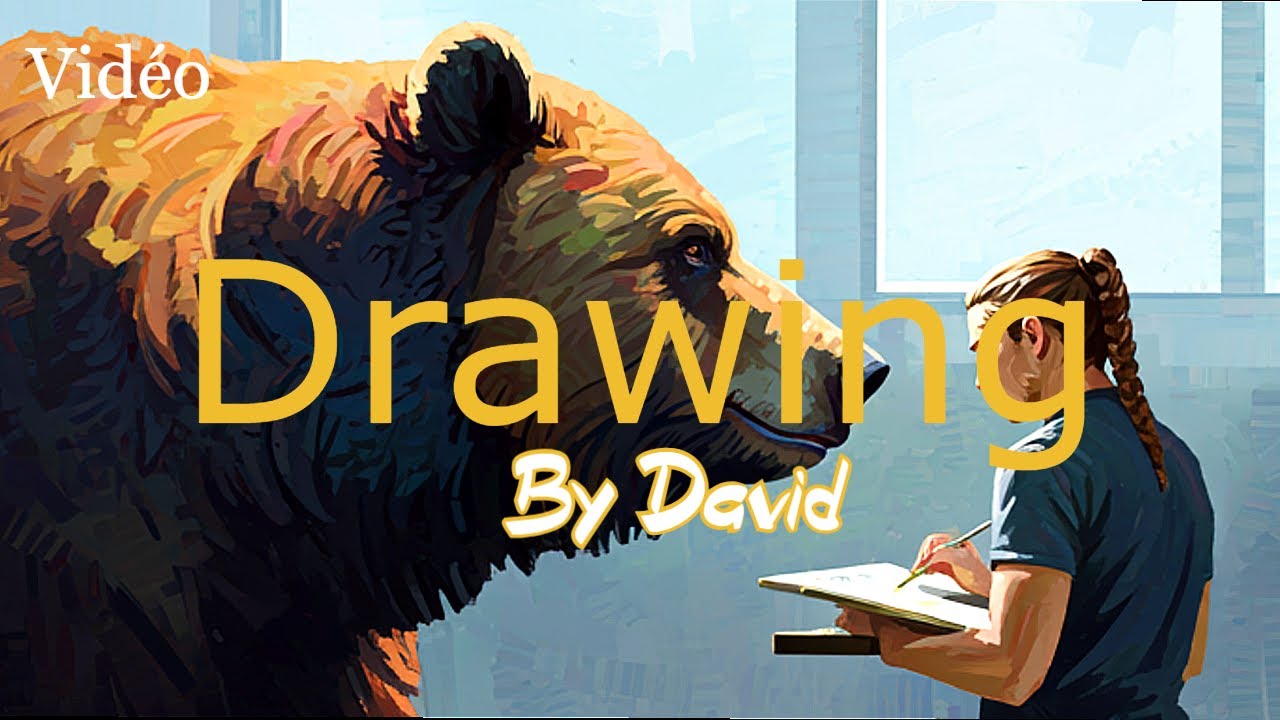 VIdéo How Draw With Pointillism technique ? ( Long Version ) | #Animals #Kodiac