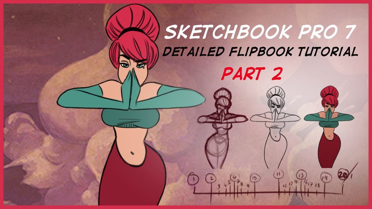 Autodesk Sketchbook Pro 7 FlipBook Tutorial Part 2