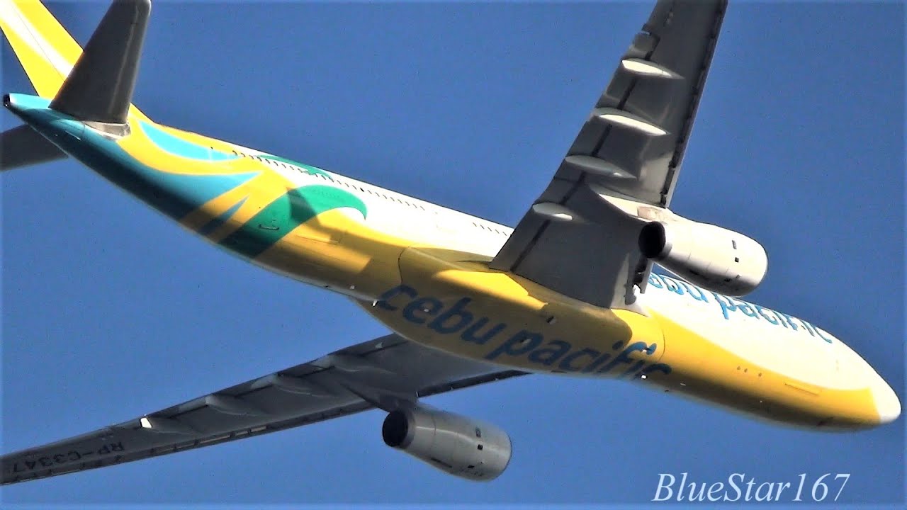 Cebu Pacific Air Airbus A330-300 (RP-C3347) takeoff from NRT/RJAA (Tokyo - Narita) RWY 16R