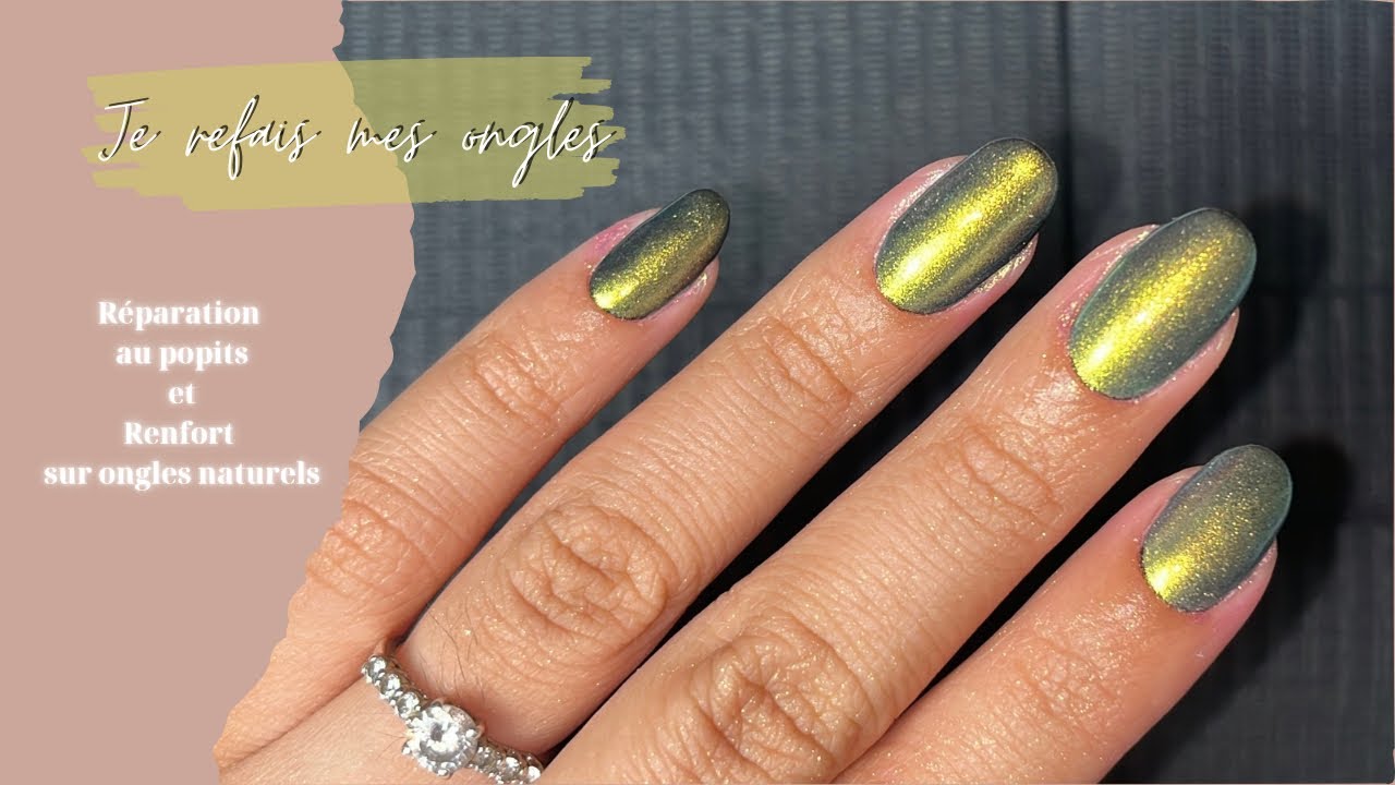 Réparation au popits et petits ongles chrome ✨| Je refais mes ongles