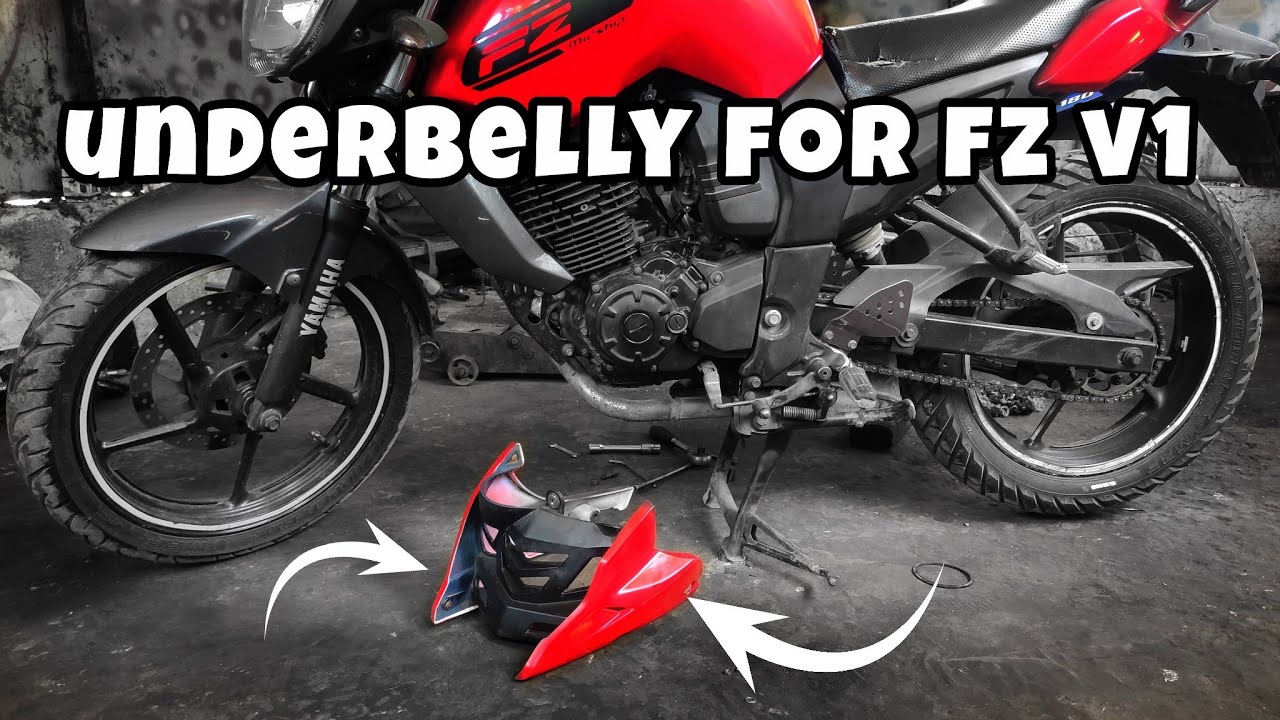 Installing Tvs apache underbelly for yamaha fz #asmodule #yamaha #fz #trending