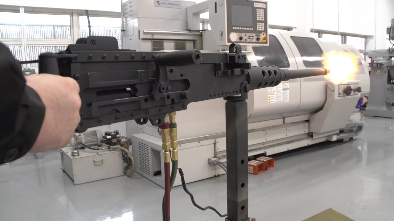 Sim-Fire Replica Browning M2 HB .50 CAL Machine Gun - Explained and Fired!