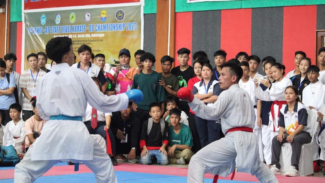 John Sangdo vs Mingmo Dolo, 9th NSKFI STATE LEVEL KARATE CHAMPIONSHIP 2023.