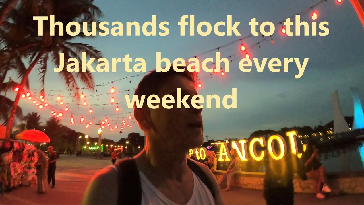Ancol Beach Jakarta attracts thousands so let's have a look