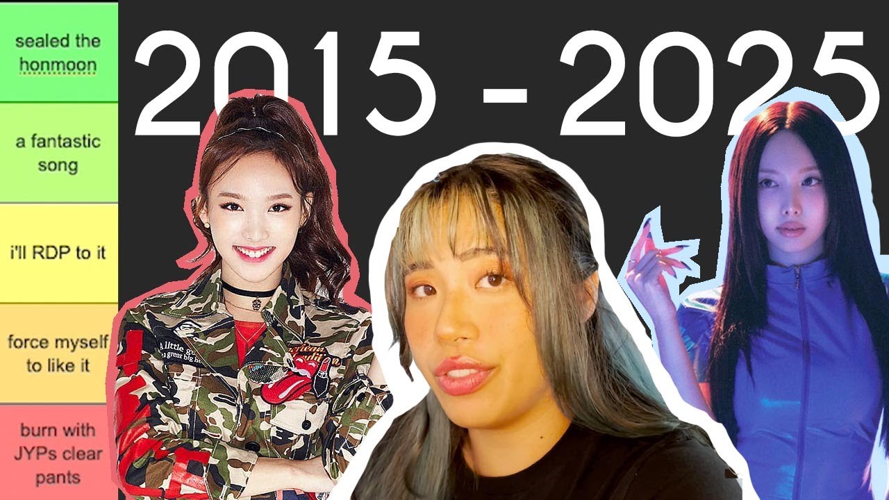 ranking all TWICE singles as a 10 year ONCE