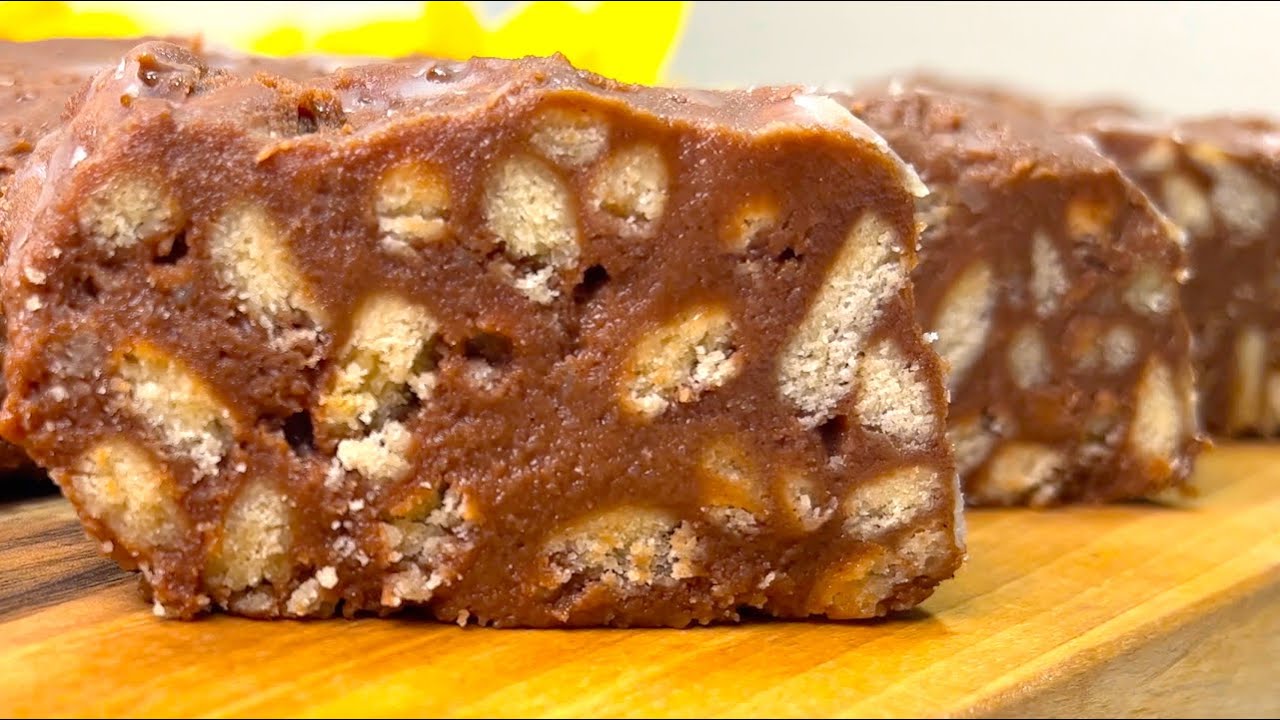 У вас есть какао и печенье? сладкая колбаса! быстрый рецепт шоколадной колбаски!