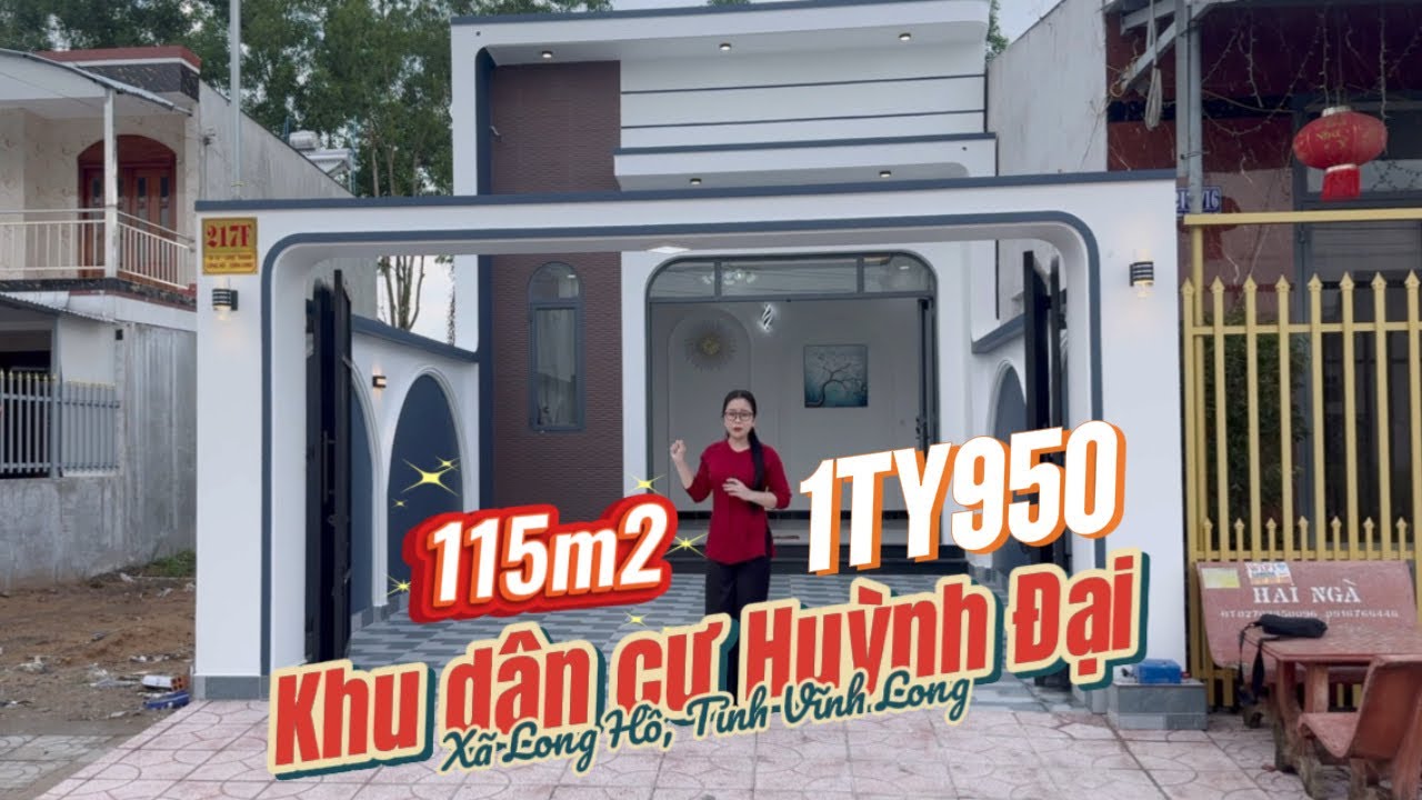 Nhà KDC Huỳnh Đại Vĩnh Long, 1tỷ950, 115m2