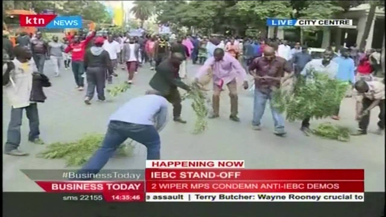 Raila Odinga leads Cord protesters in the first non-violent Anti IEBC protest in Nairobi's CBD