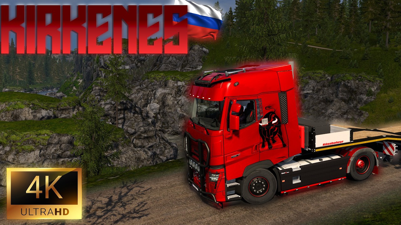 Euro Truck Simulator 2- KIRKENES Gameplay [4K60FPS]