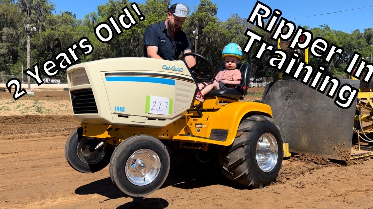 2 YEARS OLD Driving a HotRod Tractor!