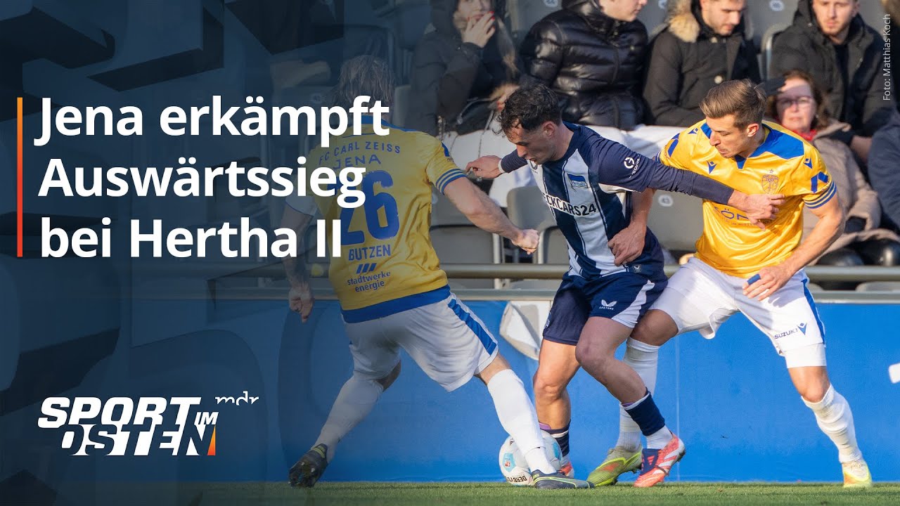 Carl Zeiss Jena dreht verr&uuml;ckte Partie bei den Hertha-Bubis | Sport im Osten