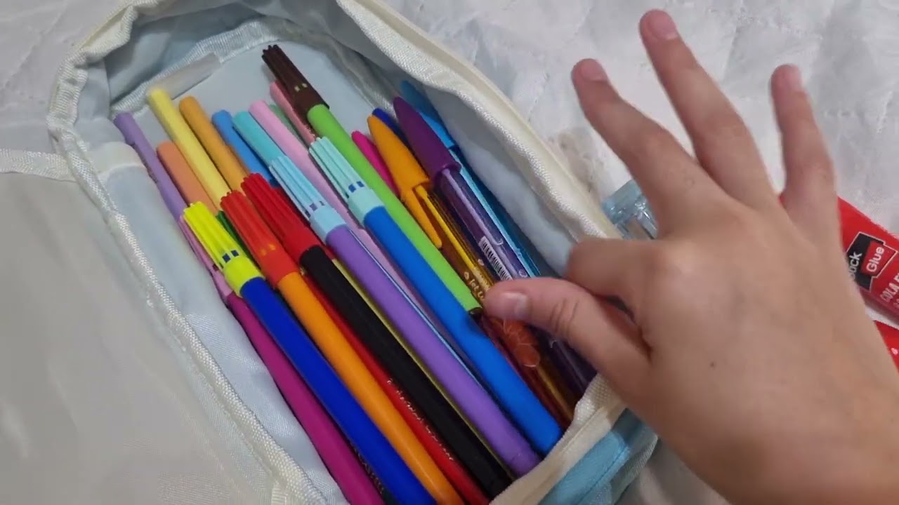 Mostrando meu material escolar 2026.