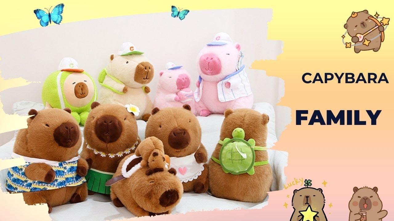 Plush Capybara Family Stuffed Toys - The Ultimate Gift Guide for Capybara Lovers