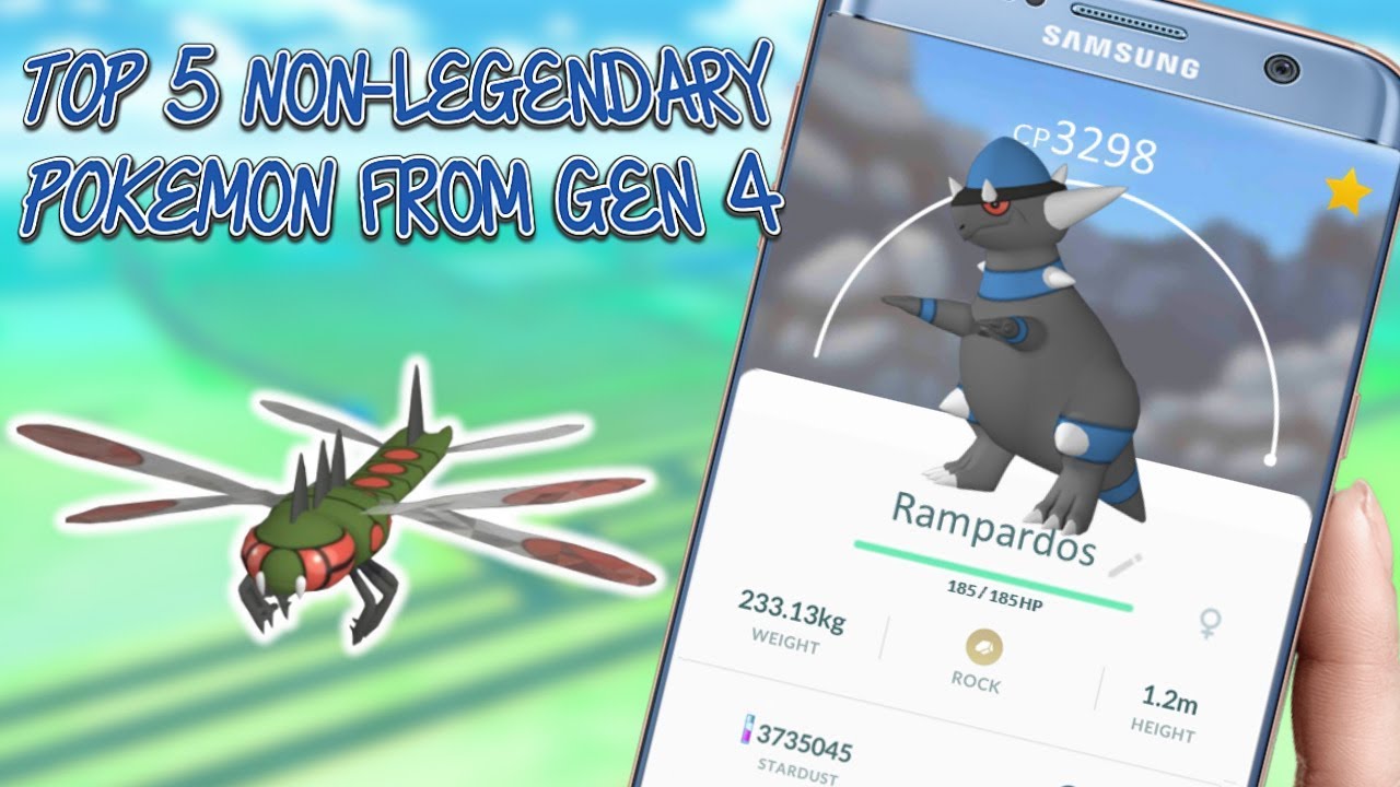 Top 5 Non Legendary Pokemon From Gen 4 In Pokemon Go