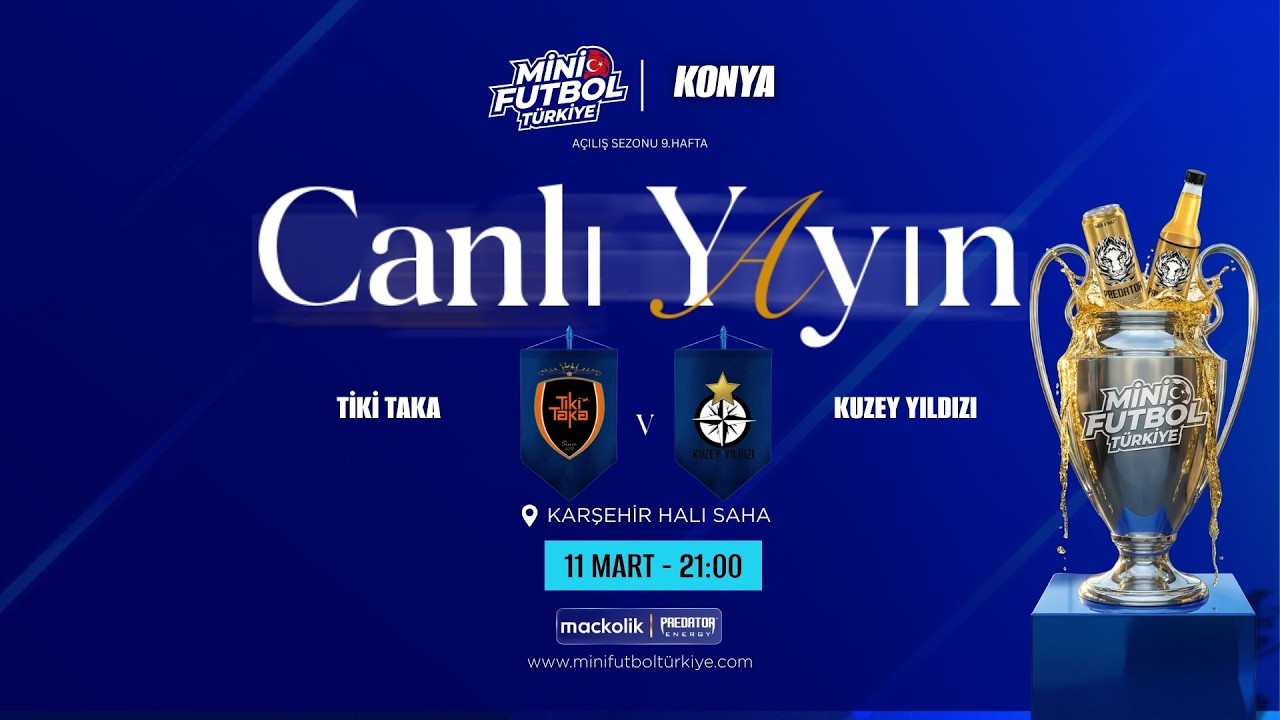mini futbol konya acılıs sezonu KUZEY YILDIZI VS TİKİ TAKA