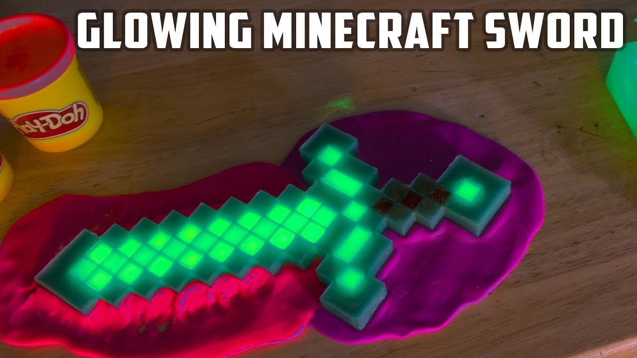DIY Glowing Diamond Minecraft Sword