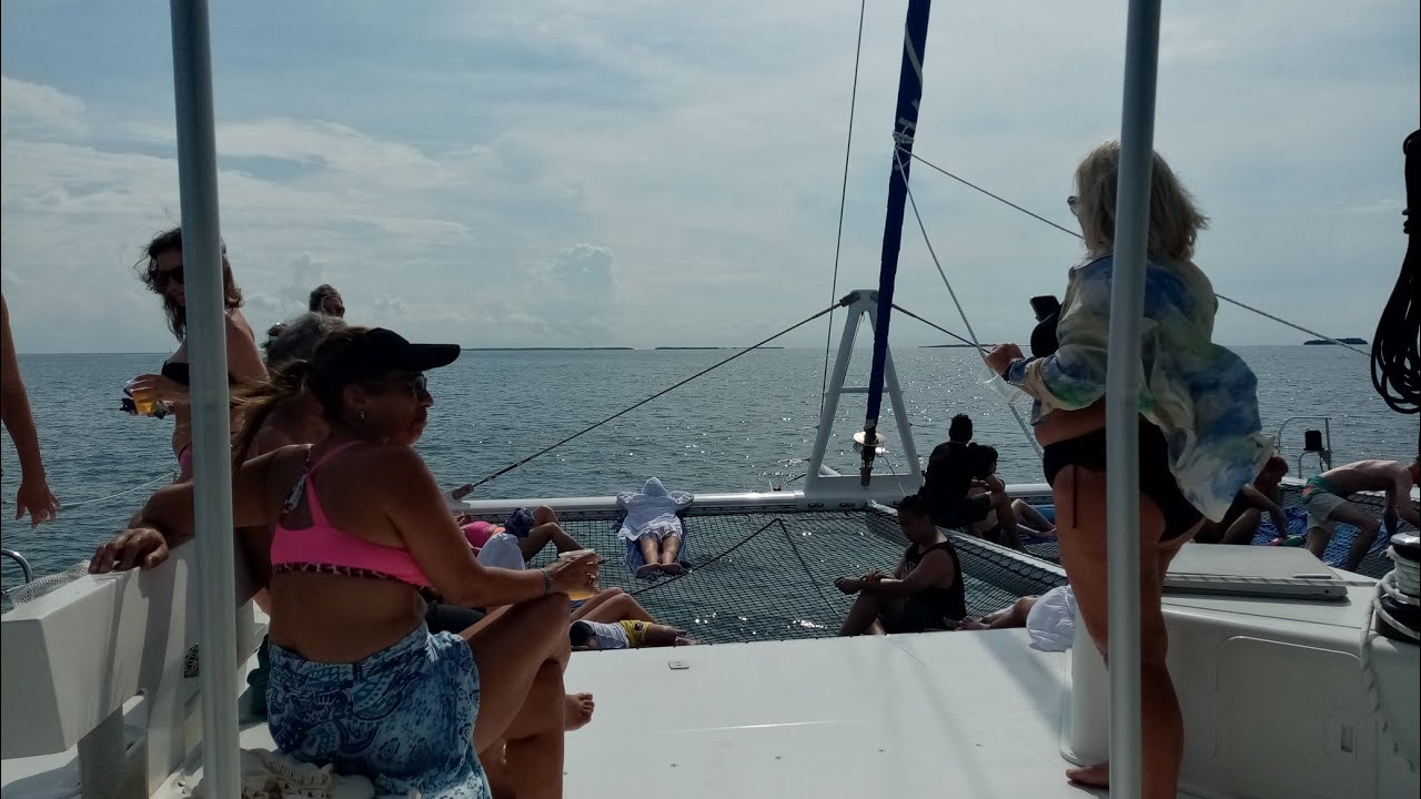 Cayo Blanco island off Cuba..... catamaran trip