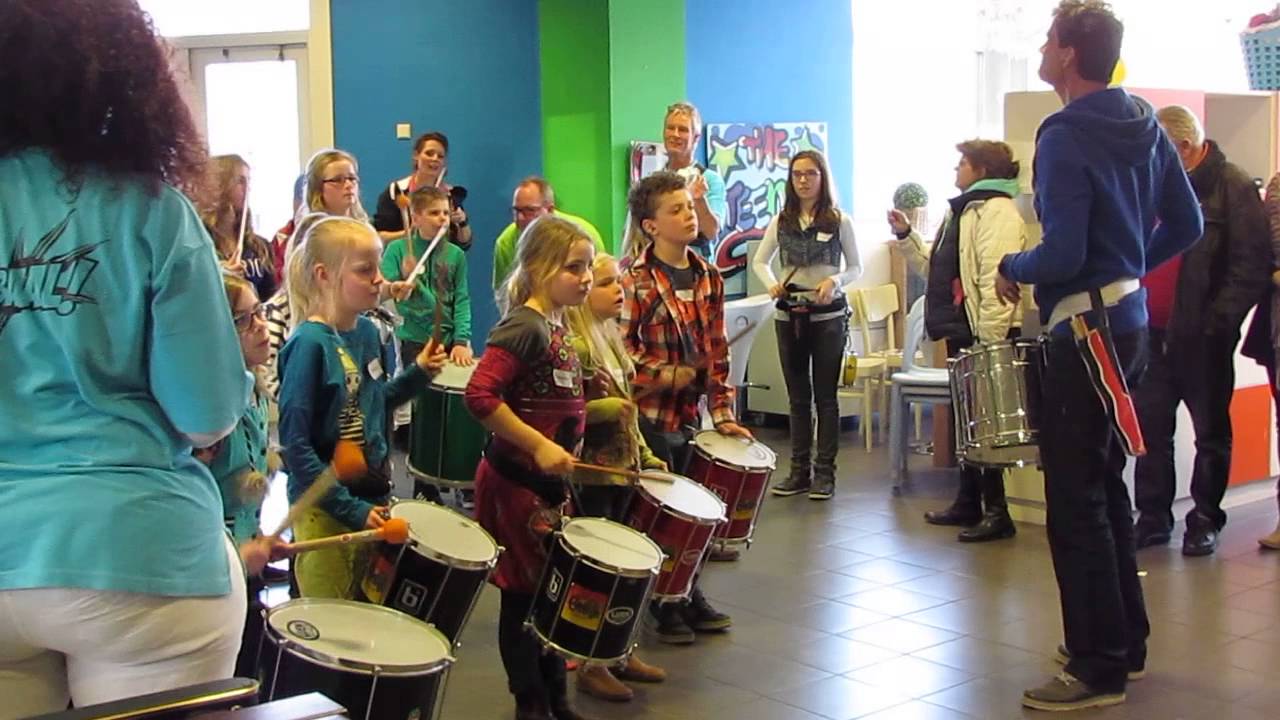 1e repetitie (intro) Batucada Beatlife, Westland