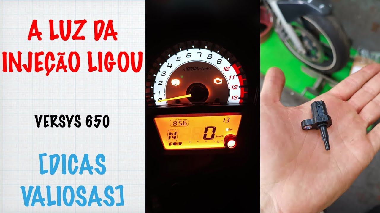 VERSYS 650 - ACENDEU A LUZ DE INJEÇÃO