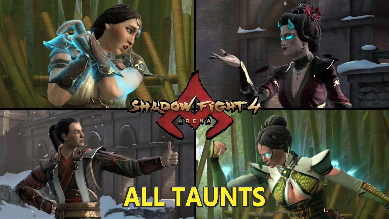 Shadow Fight 4 All Taunts