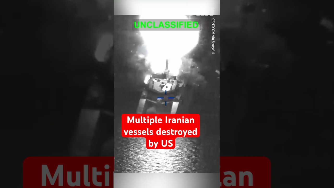 Multiple Iranian navy vessels destroyed by US airstrikes