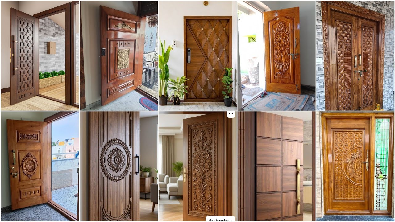 New Beautiful Wooden Door Designs for Home | latest Modern Wooden Main Door Design for Indian Homes