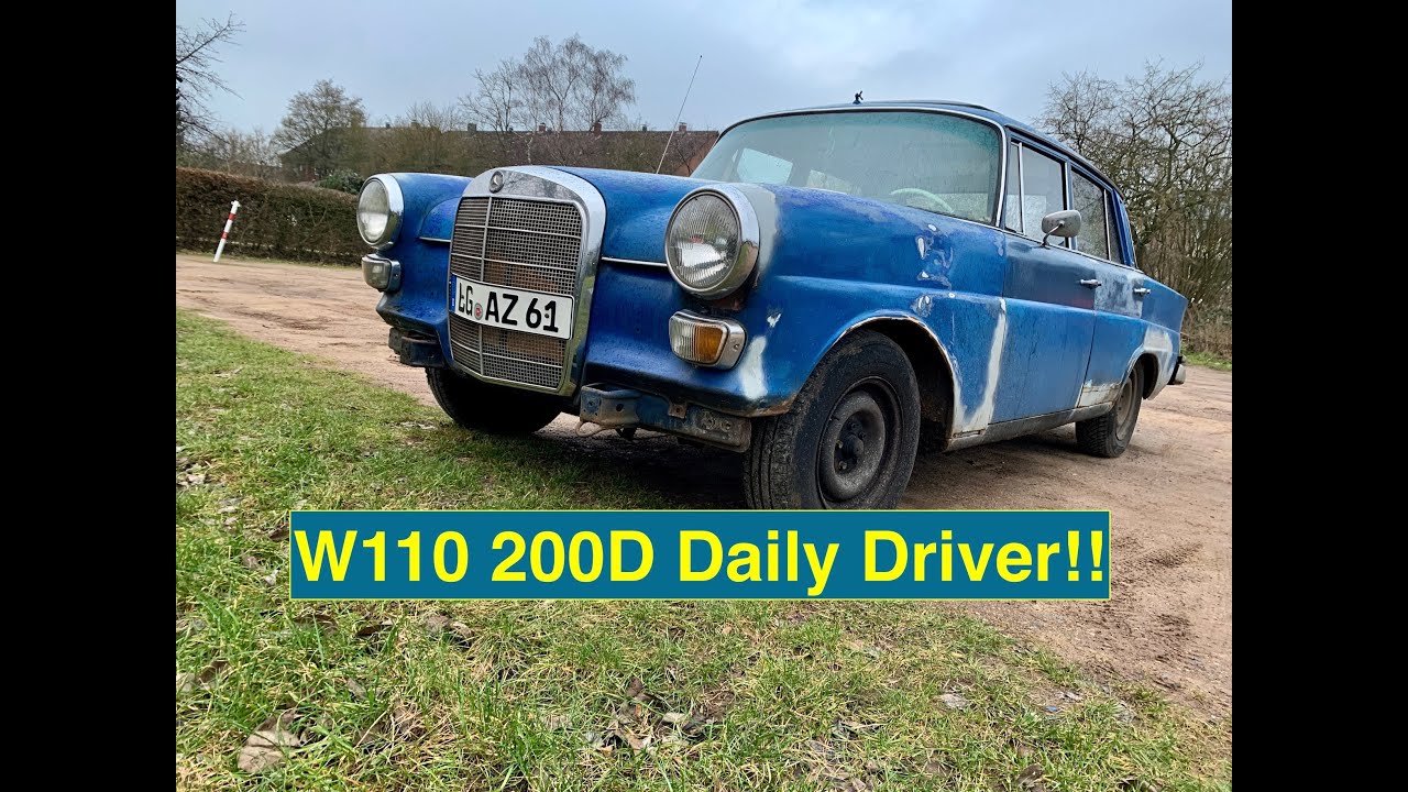 olaf's oldtimer. Enjoy. Mercedes W110 200D daily driver!!