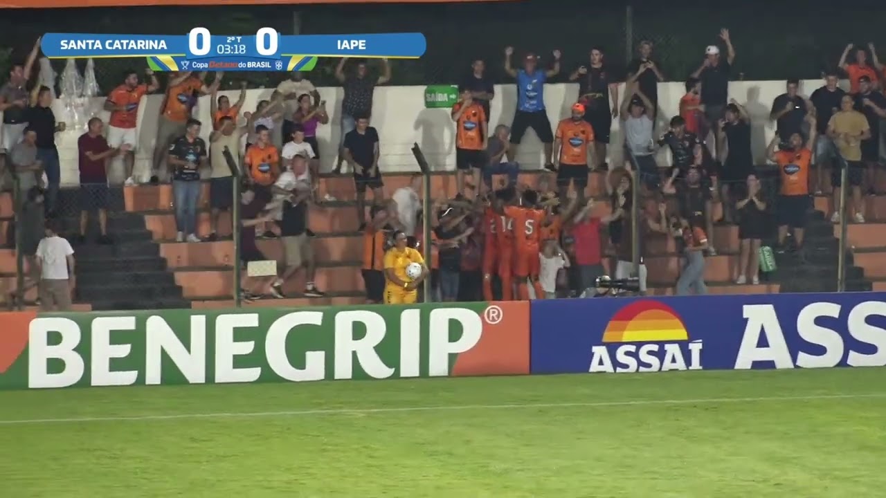 SANTA CATARINA 2 X 0 IAPE | 1&ordf; FASE DA COPA DO BRASIL - 2026 (GOLS)