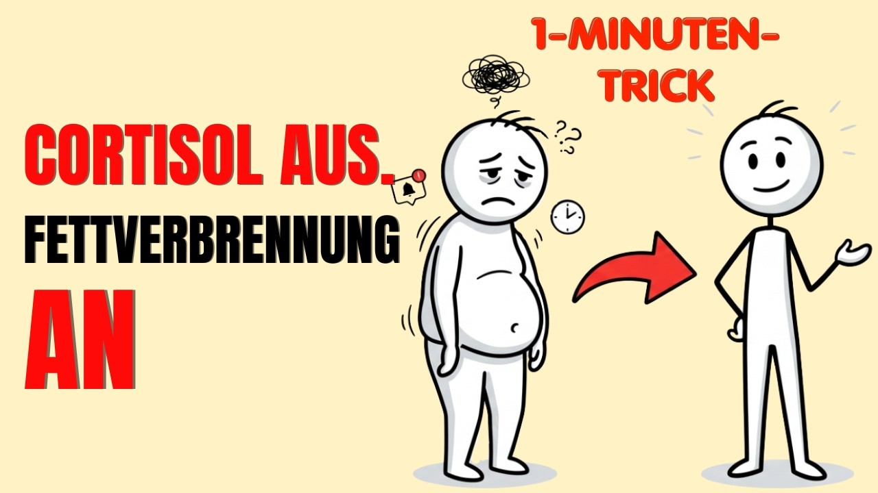 Dieser 1-Minuten-Trick schaltet Cortisol ab und fördert die schnelle Fettverbrennung