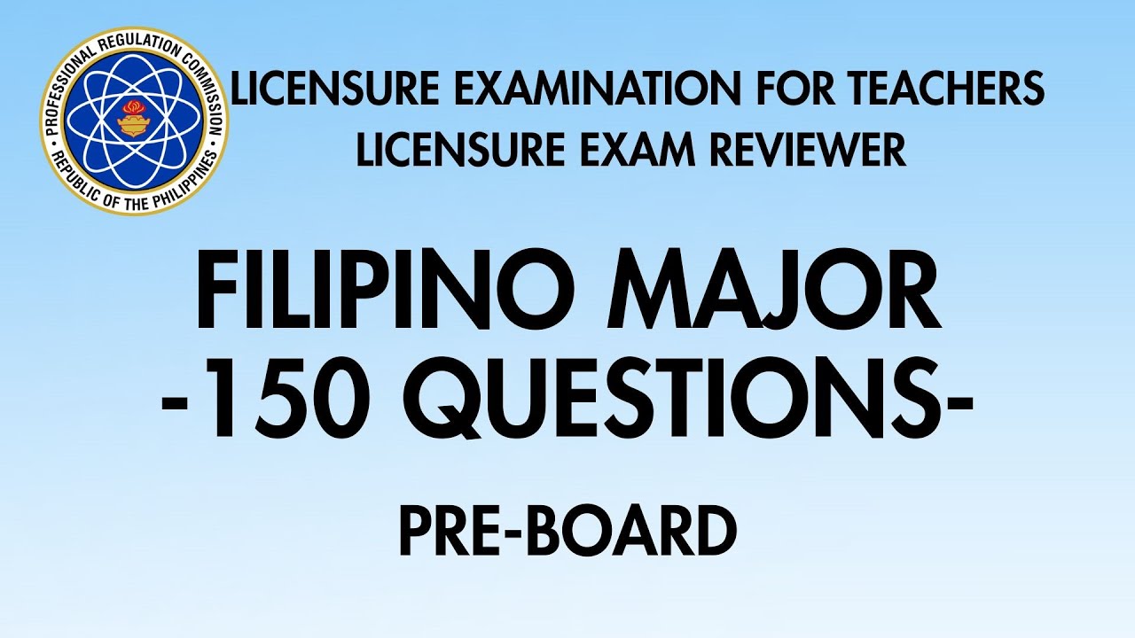 BLEPT Reviewer 2026: Filipino Major Reviewer | 150 Questions | Drills