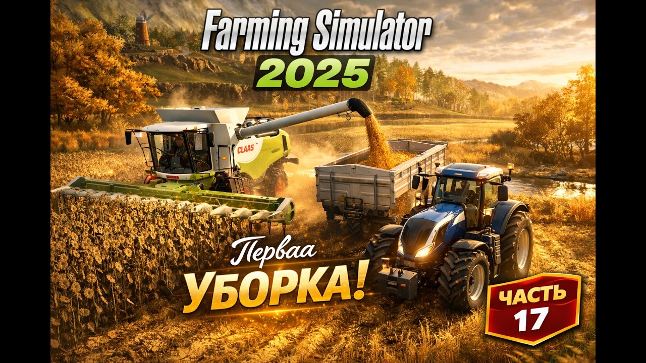 КУПИЛ НОВЫЕ КОМБАЙНЫ И НАЧАЛ ПЕРВУЮ УБОРКУ! Farming Simulator 2025 #17