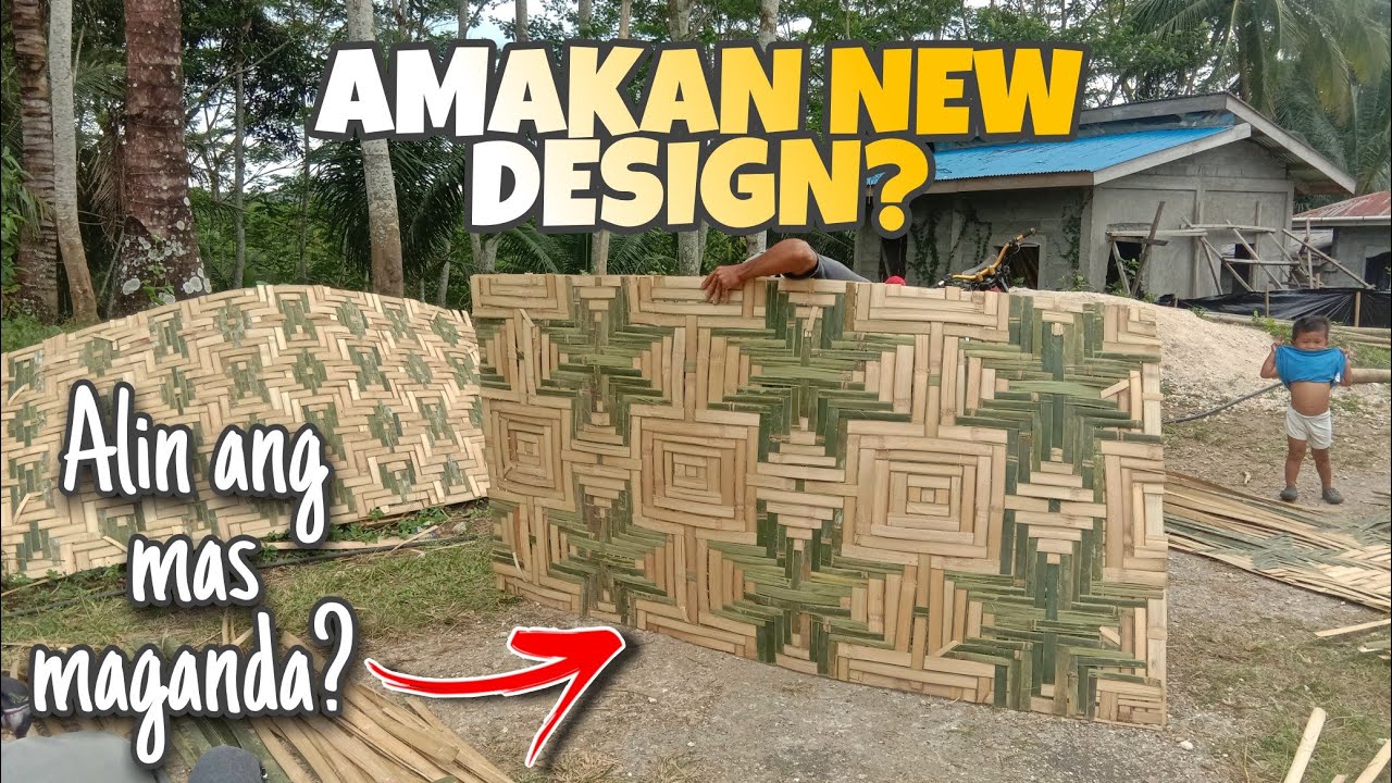 3 Designs AMAKAN Making | How to Make Amakan | Amakan Modern Bahay Kubo Ideas