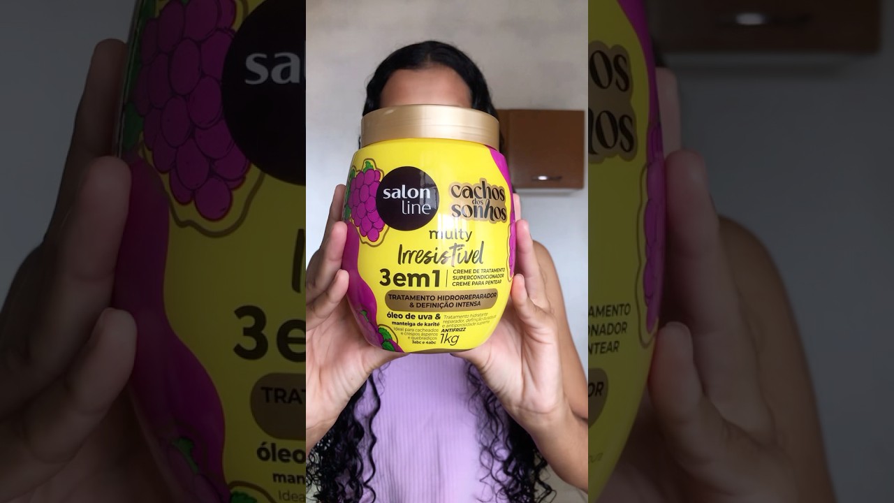 Testando creme de uva multy irresist&iacute;vel salon line #cachos #cabelocacheado #curly  #migssalonline