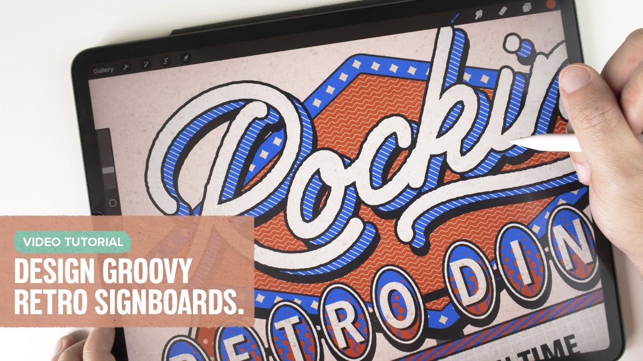 How to Create Retro Signboard Lettering (Step-by-step Tutorial)
