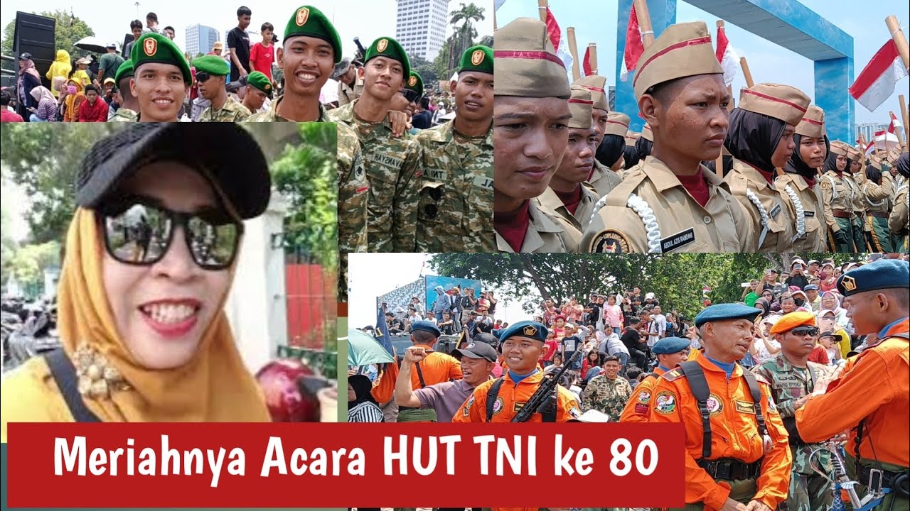 Meriahnya Acara HUT TNI ke 80 di Monas Jakarta 