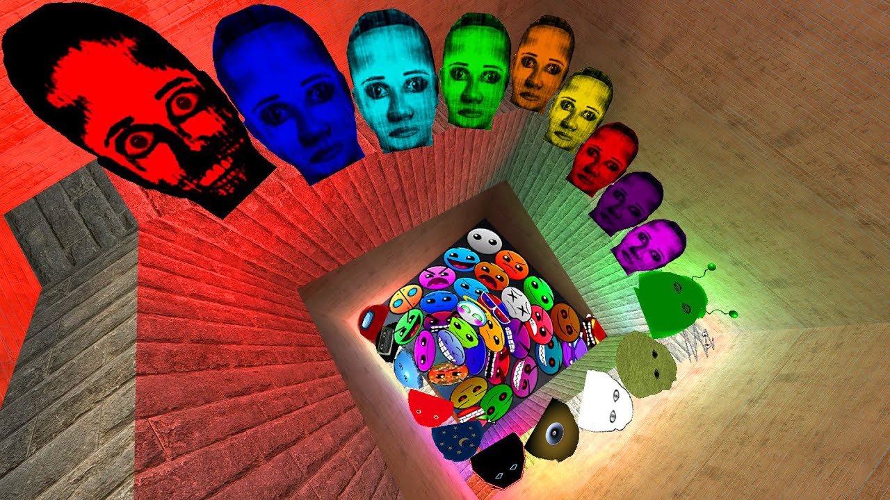 Selene Family and Angry Munci Family and Obunga Nextbot Lobotomy Dash Nextbots Chase me in Maze Gmod